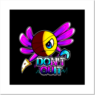 Don't Quit Pizza Gamer Axolotl Basketball Season Kids Teens Graphic Gift Posters and Art